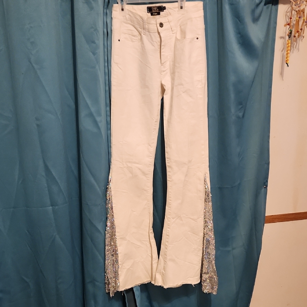 L&B Cream Flare Pants